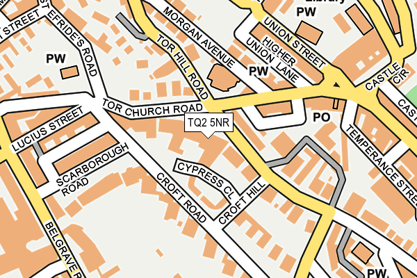 TQ2 5NR map - OS OpenMap – Local (Ordnance Survey)