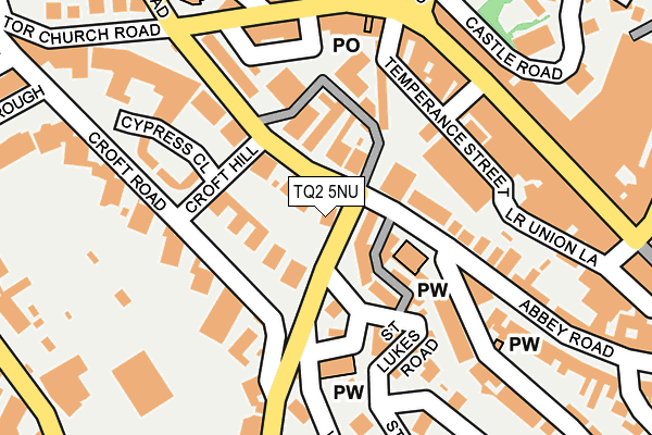 TQ2 5NU map - OS OpenMap – Local (Ordnance Survey)