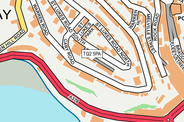 TQ2 5PA map - OS OpenMap – Local (Ordnance Survey)