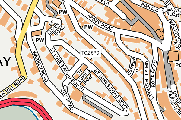 TQ2 5PD map - OS OpenMap – Local (Ordnance Survey)