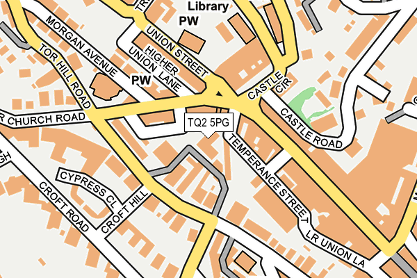 TQ2 5PG map - OS OpenMap – Local (Ordnance Survey)