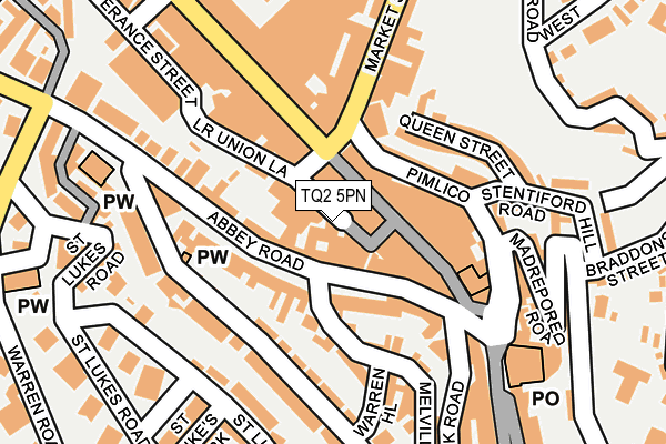 TQ2 5PN map - OS OpenMap – Local (Ordnance Survey)