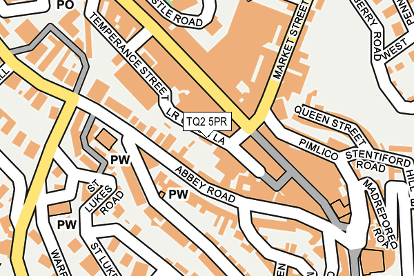 TQ2 5PR map - OS OpenMap – Local (Ordnance Survey)