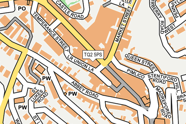 TQ2 5PS map - OS OpenMap – Local (Ordnance Survey)