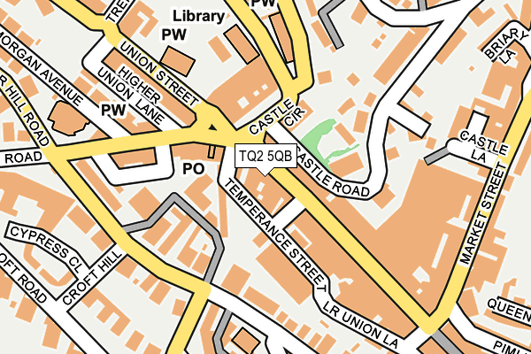 TQ2 5QB map - OS OpenMap – Local (Ordnance Survey)