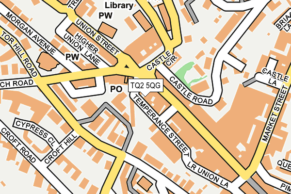 TQ2 5QG map - OS OpenMap – Local (Ordnance Survey)