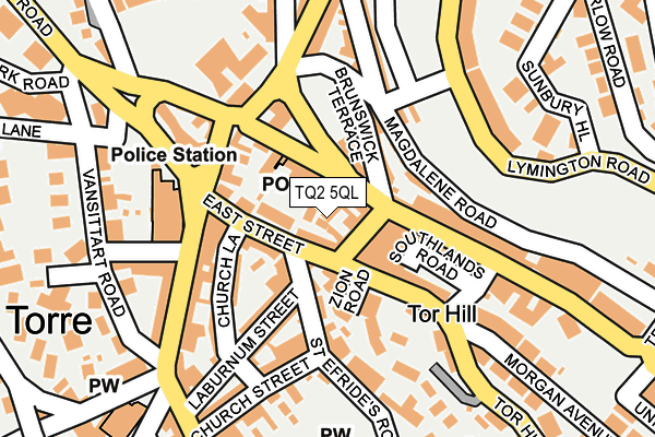 TQ2 5QL map - OS OpenMap – Local (Ordnance Survey)
