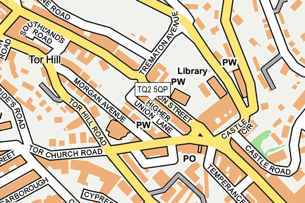 TQ2 5QP map - OS OpenMap – Local (Ordnance Survey)