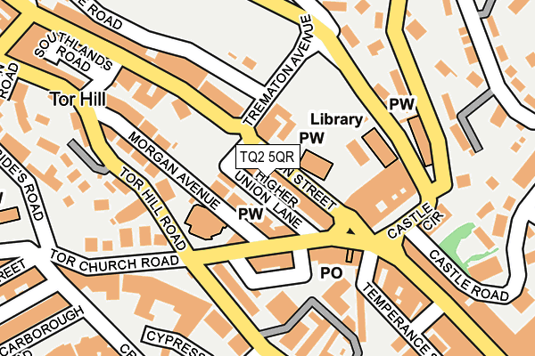 TQ2 5QR map - OS OpenMap – Local (Ordnance Survey)