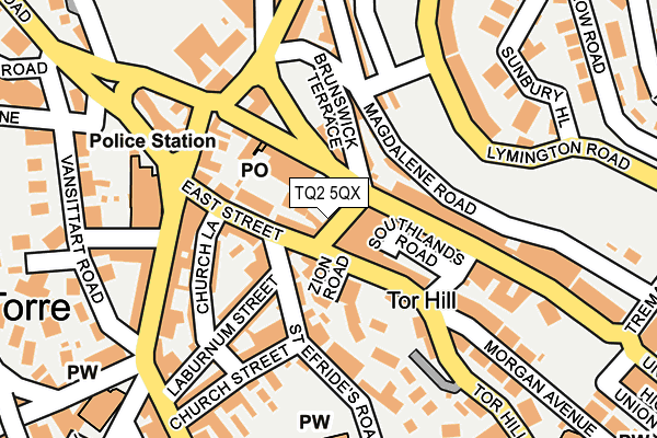 TQ2 5QX map - OS OpenMap – Local (Ordnance Survey)