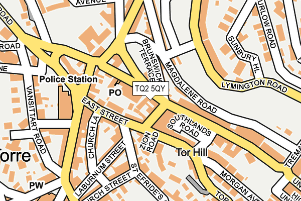 TQ2 5QY map - OS OpenMap – Local (Ordnance Survey)
