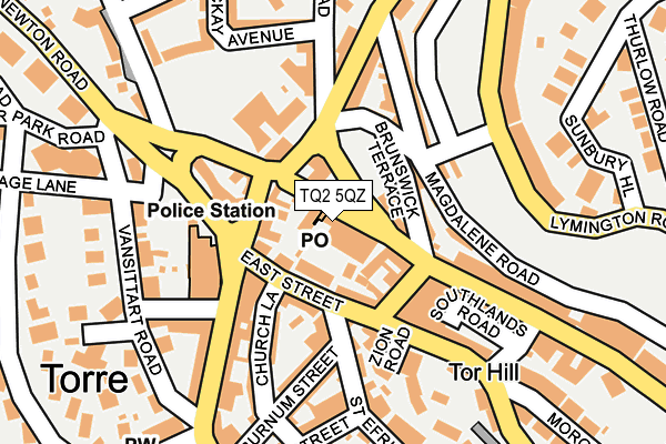 TQ2 5QZ map - OS OpenMap – Local (Ordnance Survey)