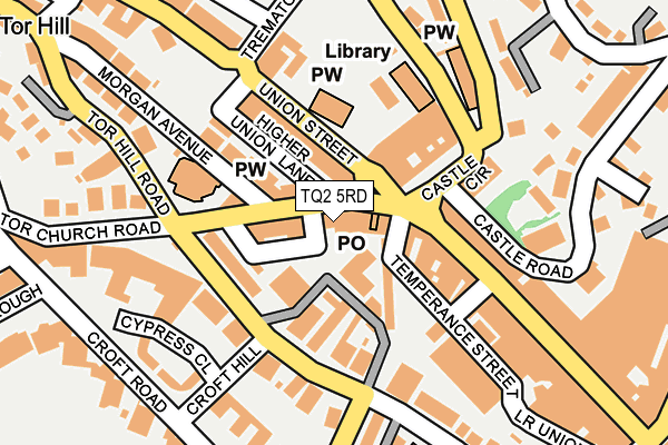 TQ2 5RD map - OS OpenMap – Local (Ordnance Survey)