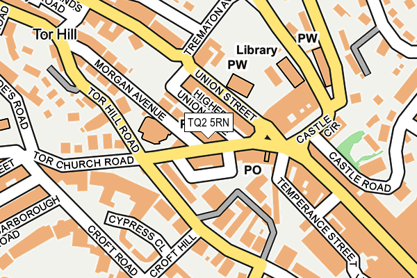 TQ2 5RN map - OS OpenMap – Local (Ordnance Survey)