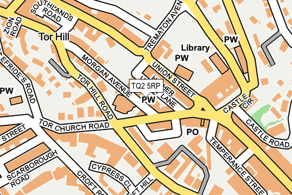 TQ2 5RP map - OS OpenMap – Local (Ordnance Survey)