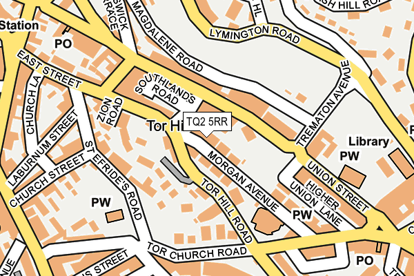 TQ2 5RR map - OS OpenMap – Local (Ordnance Survey)
