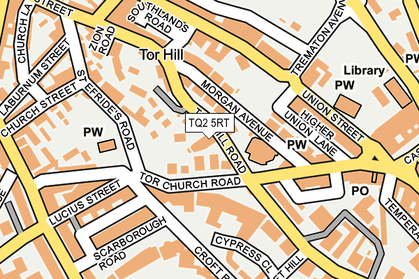 TQ2 5RT map - OS OpenMap – Local (Ordnance Survey)