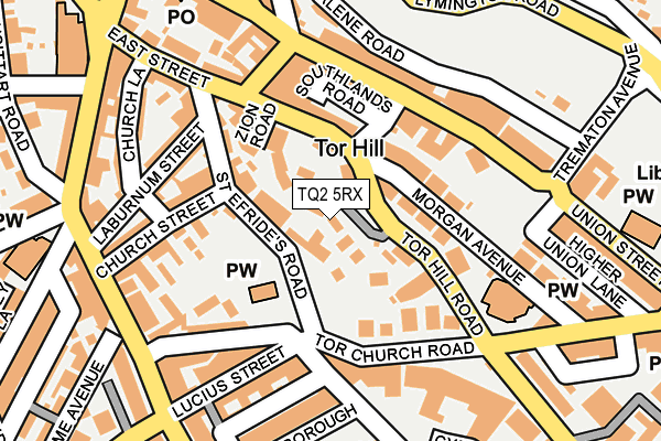 TQ2 5RX map - OS OpenMap – Local (Ordnance Survey)