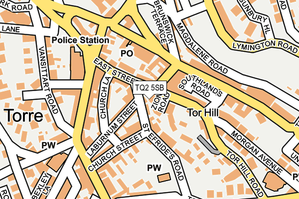 TQ2 5SB map - OS OpenMap – Local (Ordnance Survey)