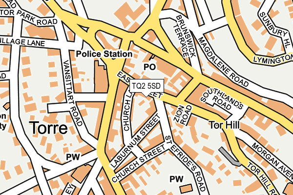 TQ2 5SD map - OS OpenMap – Local (Ordnance Survey)