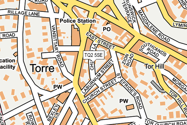 TQ2 5SE map - OS OpenMap – Local (Ordnance Survey)
