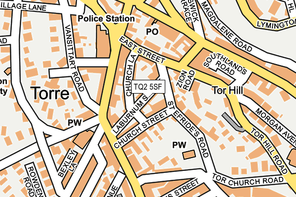 TQ2 5SF map - OS OpenMap – Local (Ordnance Survey)