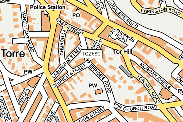 TQ2 5SG map - OS OpenMap – Local (Ordnance Survey)