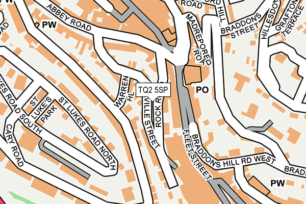 TQ2 5SP map - OS OpenMap – Local (Ordnance Survey)