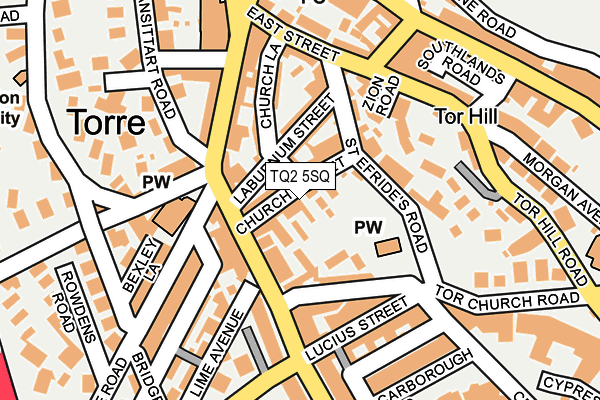 TQ2 5SQ map - OS OpenMap – Local (Ordnance Survey)