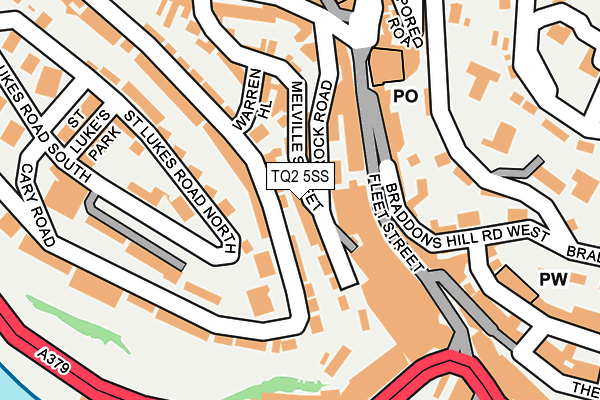 TQ2 5SS map - OS OpenMap – Local (Ordnance Survey)