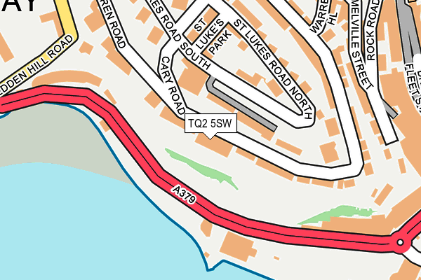 TQ2 5SW map - OS OpenMap – Local (Ordnance Survey)