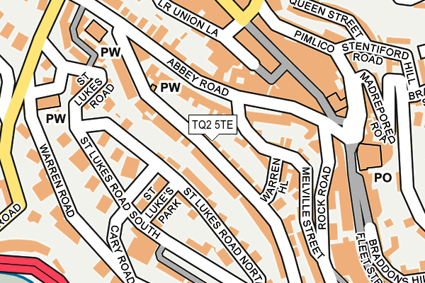 TQ2 5TE map - OS OpenMap – Local (Ordnance Survey)