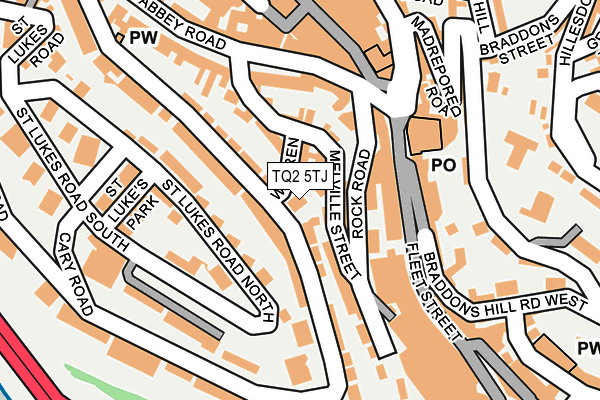 TQ2 5TJ map - OS OpenMap – Local (Ordnance Survey)