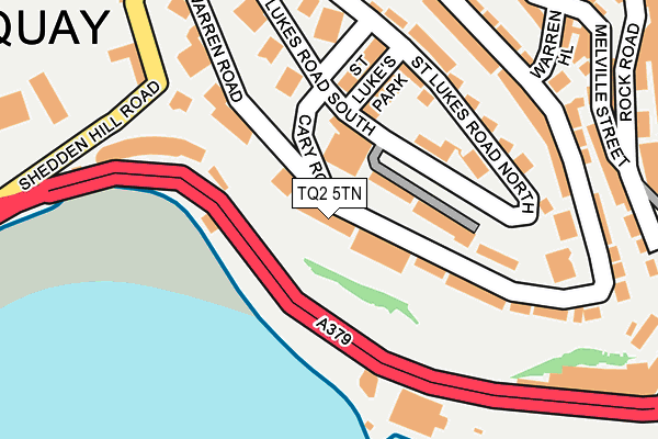 TQ2 5TN map - OS OpenMap – Local (Ordnance Survey)