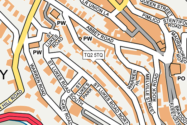 TQ2 5TQ map - OS OpenMap – Local (Ordnance Survey)