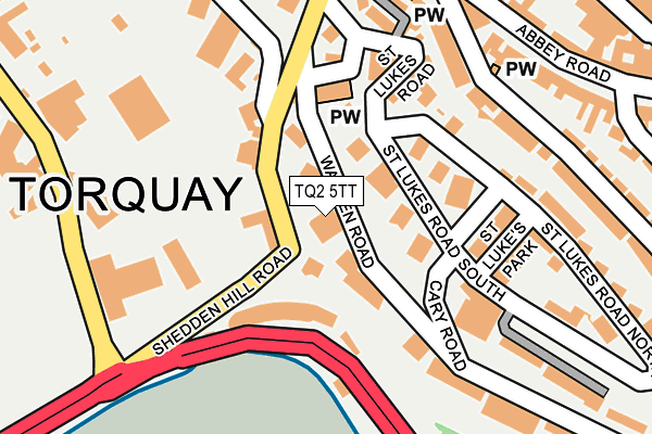 TQ2 5TT map - OS OpenMap – Local (Ordnance Survey)