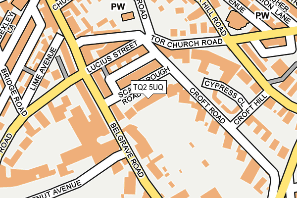 TQ2 5UQ map - OS OpenMap – Local (Ordnance Survey)