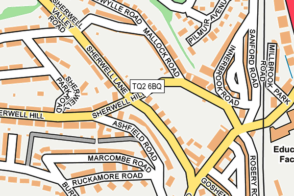 TQ2 6BQ map - OS OpenMap – Local (Ordnance Survey)