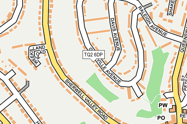 TQ2 6DP map - OS OpenMap – Local (Ordnance Survey)