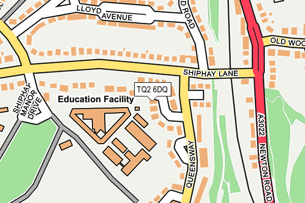 TQ2 6DQ map - OS OpenMap – Local (Ordnance Survey)