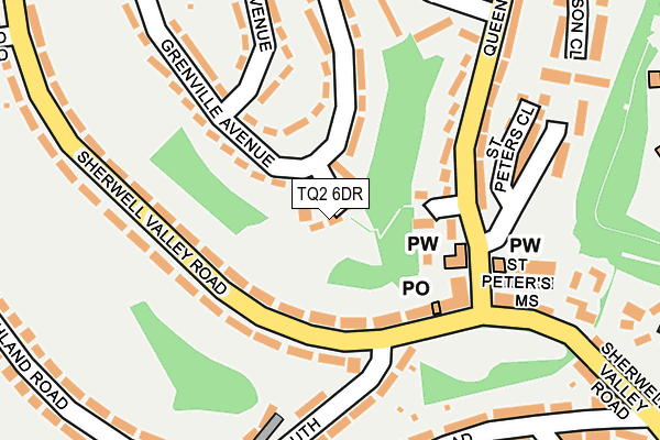 TQ2 6DR map - OS OpenMap – Local (Ordnance Survey)