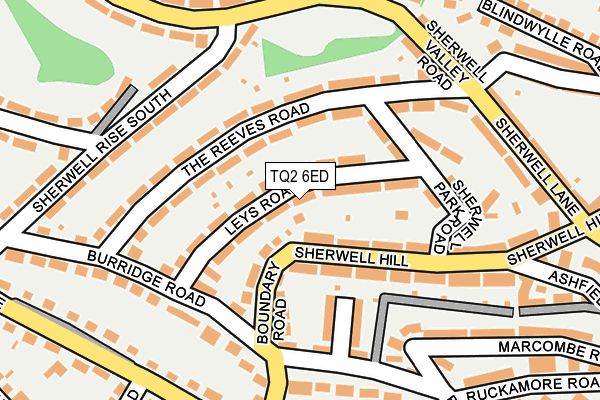 TQ2 6ED map - OS OpenMap – Local (Ordnance Survey)