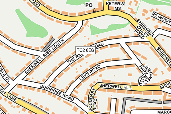 TQ2 6EG map - OS OpenMap – Local (Ordnance Survey)