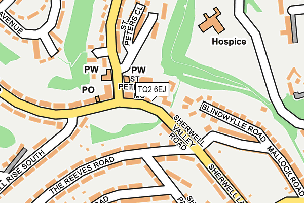 TQ2 6EJ map - OS OpenMap – Local (Ordnance Survey)