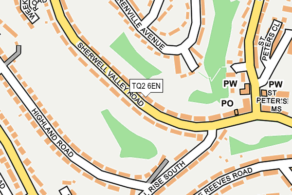 TQ2 6EN map - OS OpenMap – Local (Ordnance Survey)