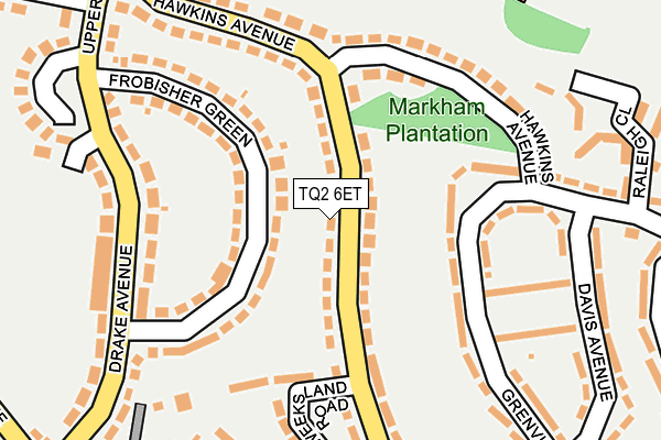 TQ2 6ET map - OS OpenMap – Local (Ordnance Survey)
