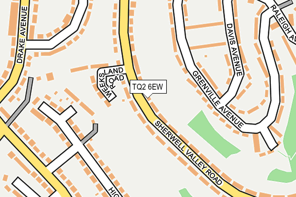 TQ2 6EW map - OS OpenMap – Local (Ordnance Survey)