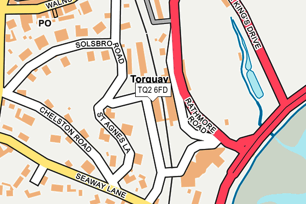 TQ2 6FD map - OS OpenMap – Local (Ordnance Survey)