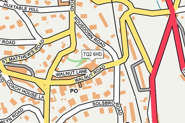 TQ2 6HD map - OS OpenMap – Local (Ordnance Survey)