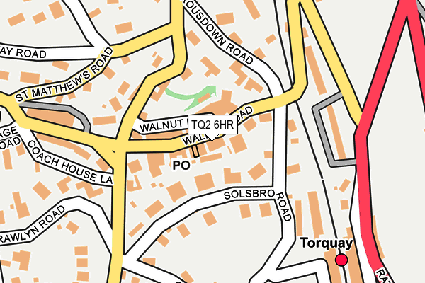 TQ2 6HR map - OS OpenMap – Local (Ordnance Survey)